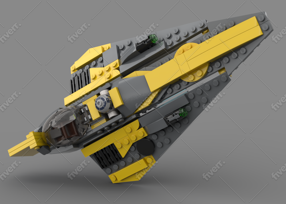 Lego Anakin's Delta 7b Starfighter 75214 Rework