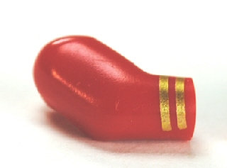 Lego Arm, Right with 2 Gold Stripes Pattern