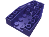 Lego Brick Wedged, Sloped Inverted 6 x 4 with 2 Stud Connections / Dark Purple