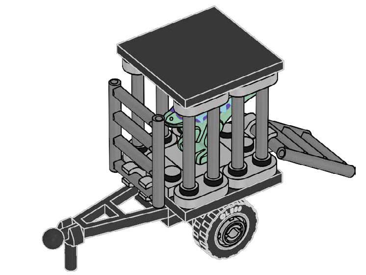 Lego Baby Raptor with Transport Cage