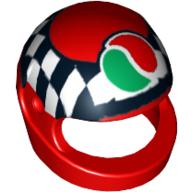Lego Helmet, Standard with Checks and Octan Logo Print