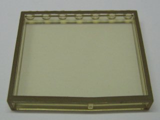 Lego Modulex Window 1 x 7 x 6 with Brown Border Print
