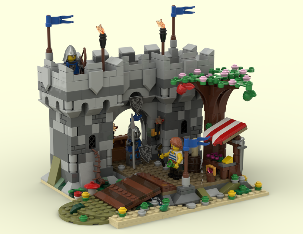 Lego Gate with Market