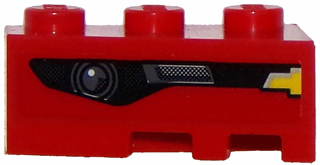 Lego Wedge 3 x 2 Left with Chevrolet Camaro Car Headlight Pattern (Sticker) - Set 75874