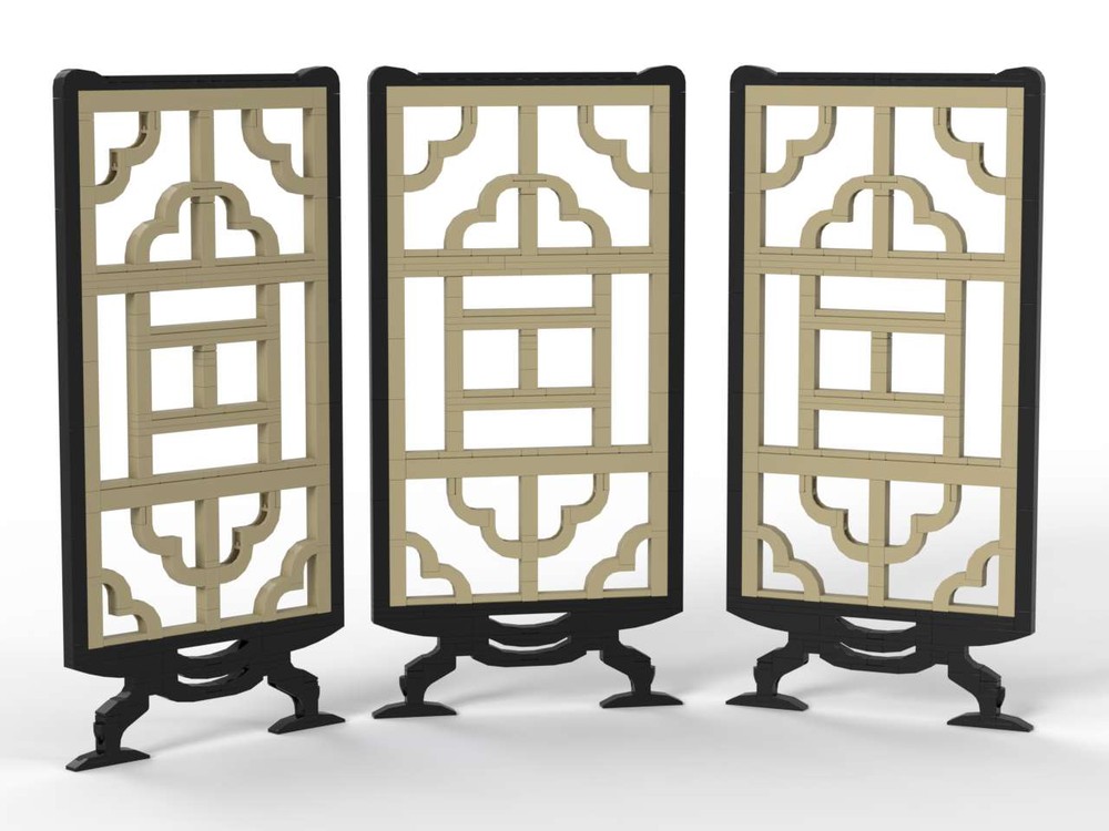 Lego Chinese window type2(鏤空窗花-十字海棠)