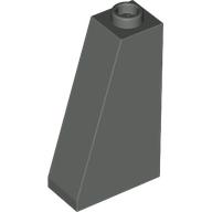 Lego Brick Sloped 75° 2 x 1 x 3 with Open Stud / Dark Gray