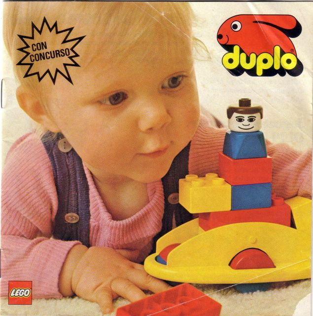 Lego 1980 Medium Duplo Spanish (99721-E) with Contest - con concurso
