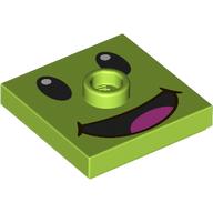 Lego Plate Special 2 x 2 with Groove and Center Stud (Jumper) with Prince Florian Face print