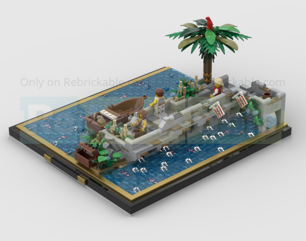 Lego Marine Harbor Panorama Full Modul