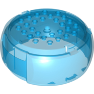 Lego Pod, Center Barrel Section 10 x 10 x 3 1/3 X-Pod / Trans-Dark Blue