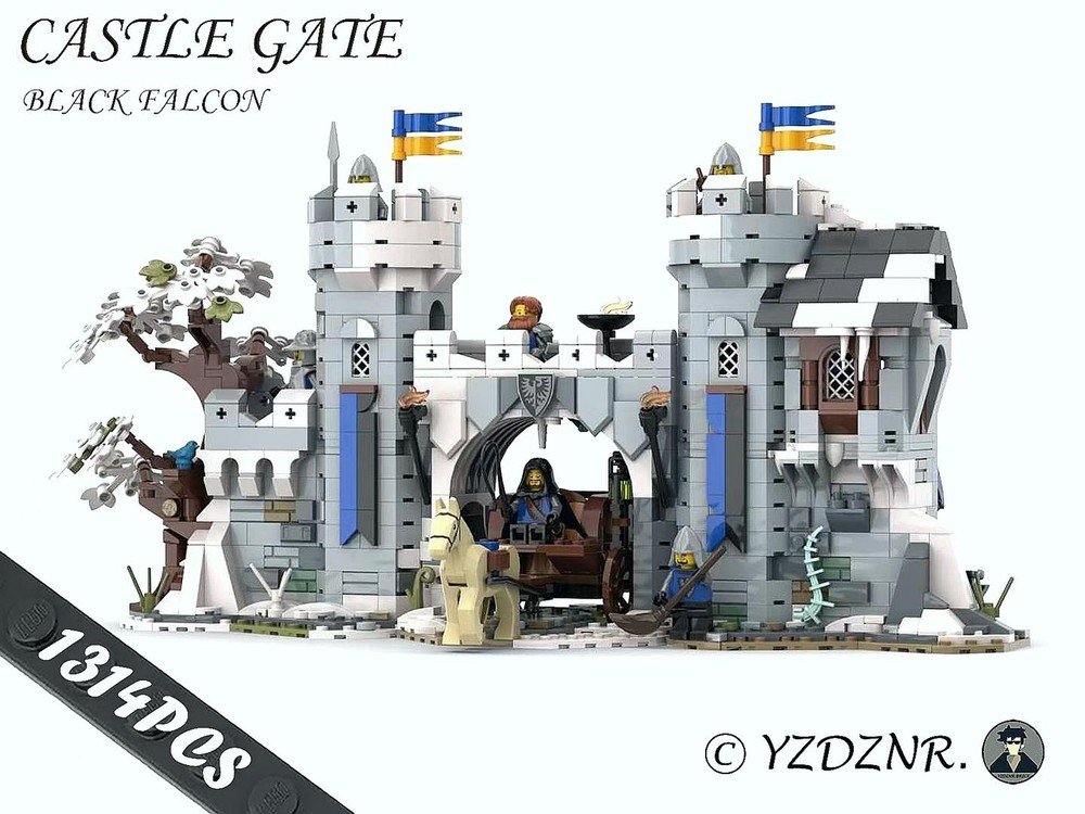 Lego Black Falcon Castle Gate
