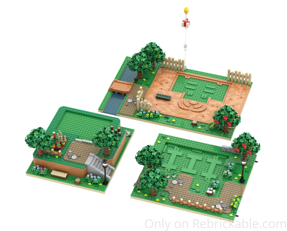 Lego Animal Crossing Modular Bases [BASE ONLY]
