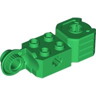 Lego Technic Brick Special 2 x 2 with Axle Hole, Rotation Joint Ball Half [Vertical Side], Vertical Axle Hole End / Green