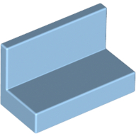 Lego Panel 1 x 2 x 1 [Square Corners] / Pastel Blue