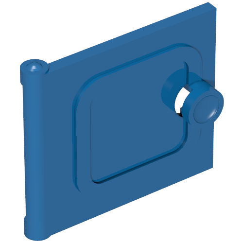 Lego Fabuland, Door, Cupboard 2 x 6 x 7 / Blue