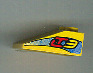 Lego Slope 33 3 x 2 with 'LT3' Pattern on Both Sides (Stickers) - Set 8251