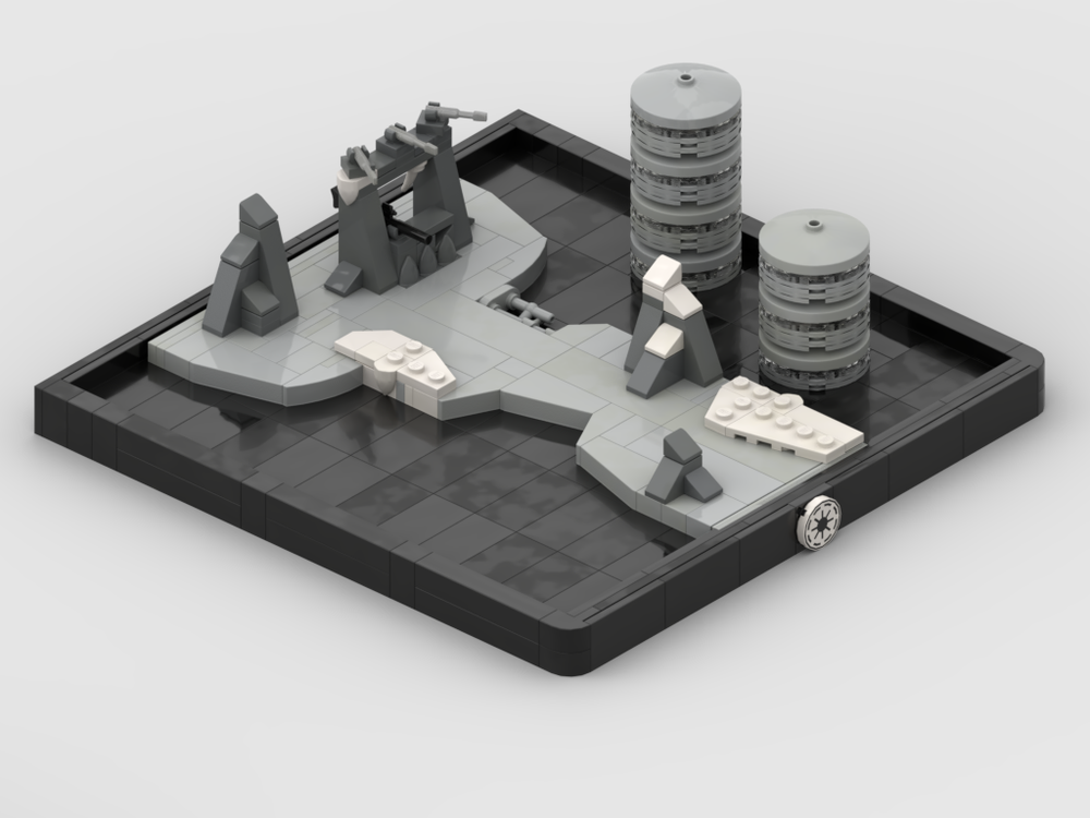 Lego Battle of Mygeeto Diorama (Battlefront II 2005)