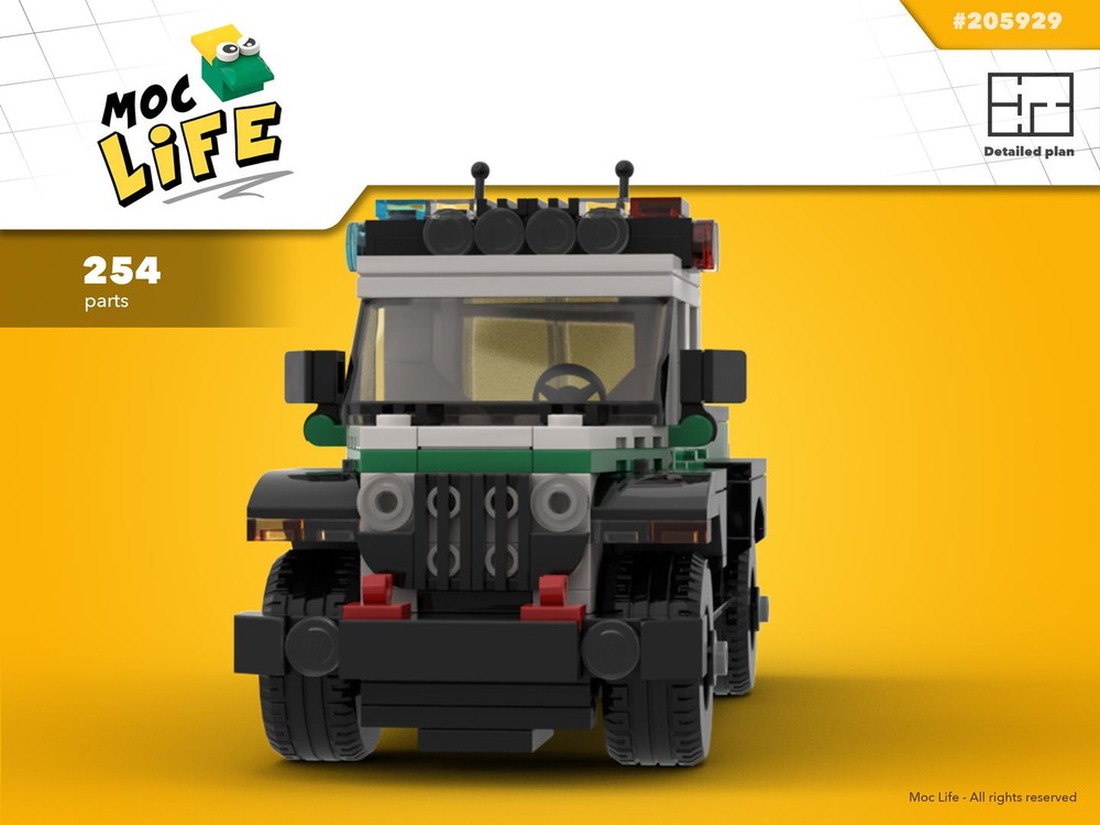 Lego Jeep Gladiator U.S. park ranger