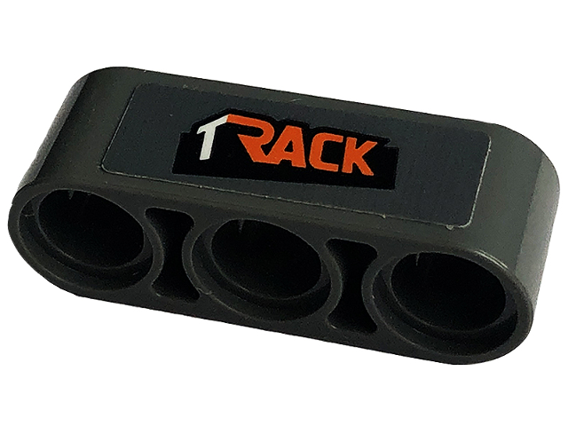 Lego Technic, Liftarm Thick 1 x 3 with 'TRACK' Pattern Model Right Side (Sticker) - Set 42129