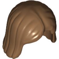 Lego Hair Center Parting / Light Brown