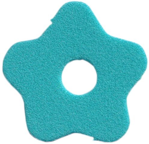 Lego Scala Foam For Set 3148-1, Flower 5 Petals / Light Turquoise