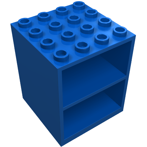 Lego Homemaker Cupboard 4 x 4 x 4 / Blue