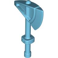 Lego Duplo Axe / Tomahawk Square Handle and Hollow Bottom / Medium Azure