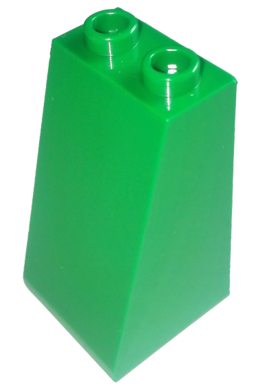 Lego Slope 75 2 x 2 x 3 - Hollow Studs / Green