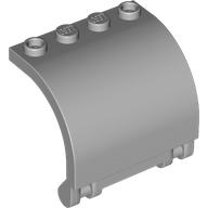 Lego Panel 3 x 4 x 3 Curved / Light Bluish Gray