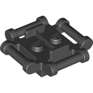 Lego Plate Special 2 x 2 with 4 Side Handles Closed Ends
