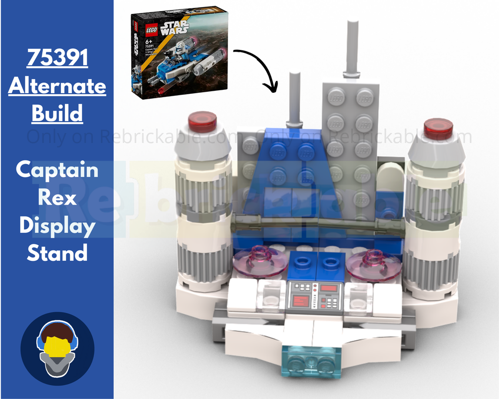 Lego Captain Rex Display Stand - 75391 Alternate Build