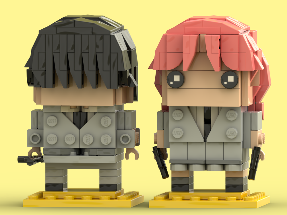 Lego Rinka & Chiba - Assassination Classroom BrickHeadz