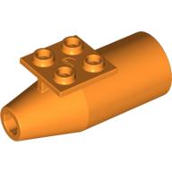 Lego Engine Smooth Large [2 x 2 Thin Top Plate] / Orange