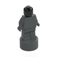 Lego Minifig Trophy Statuette with Black Head Pattern