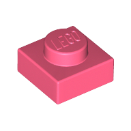 Lego Plate 1 x 1 / Coral