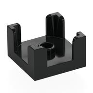 Lego Panel 2 x 2 x 1 Corner Posts with Centre Stud / Black