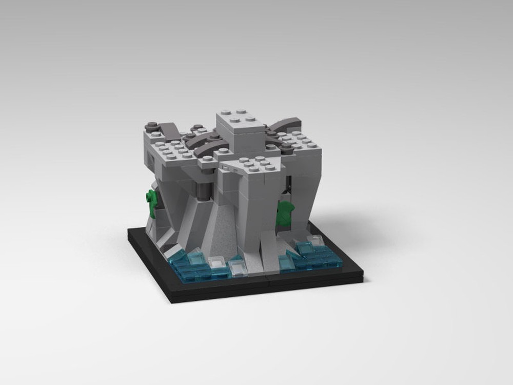 Lego Rock view diorama