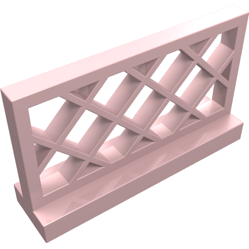 Lego Fence Lattice 1 x 4 x 2 / Light Pink