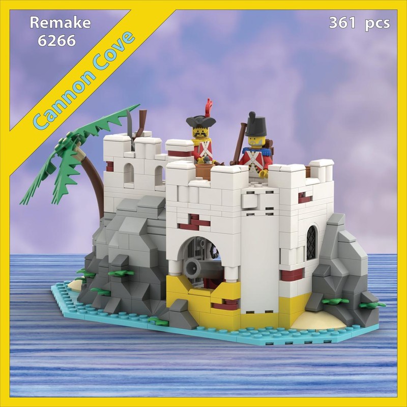 Lego 6266 Cannon Cove Remake