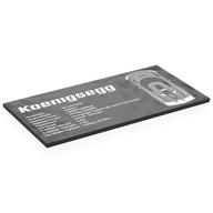 Lego Tile 8 x 16 with 'Koenigsegg', Stats Print