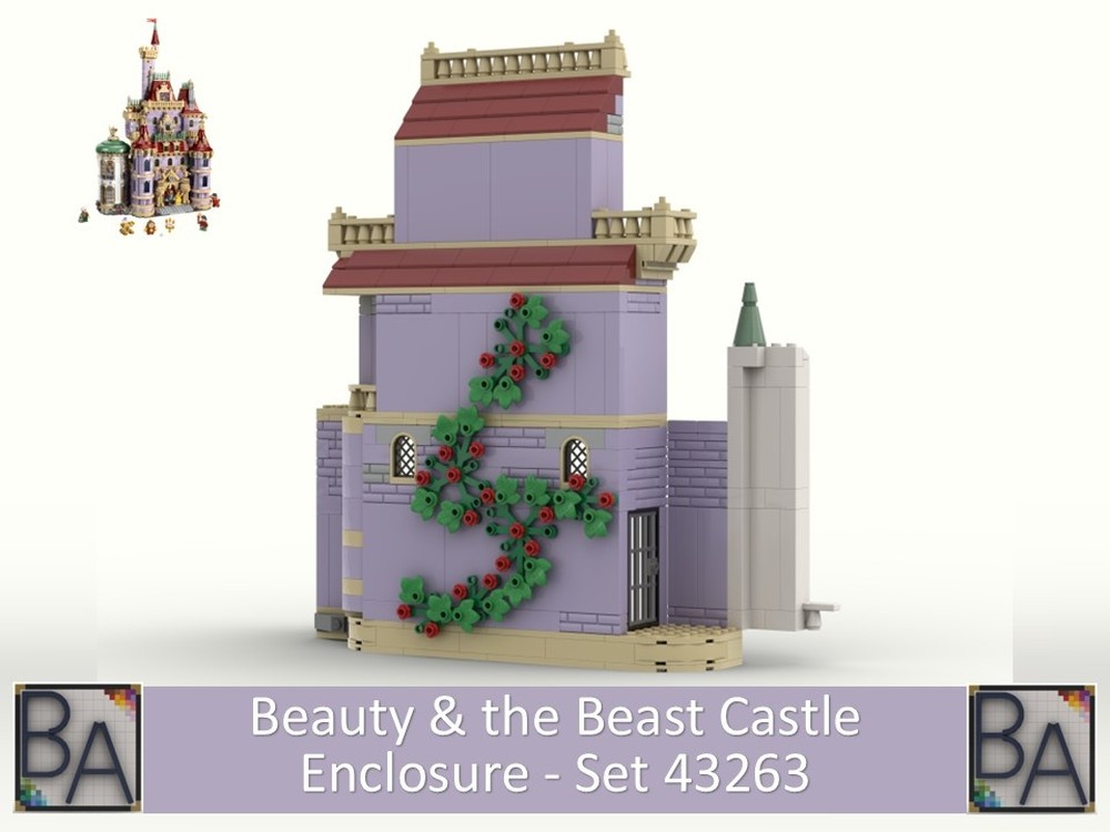 Lego Beauty & the Beast Castle Enclosure - Compatible with Set 43263