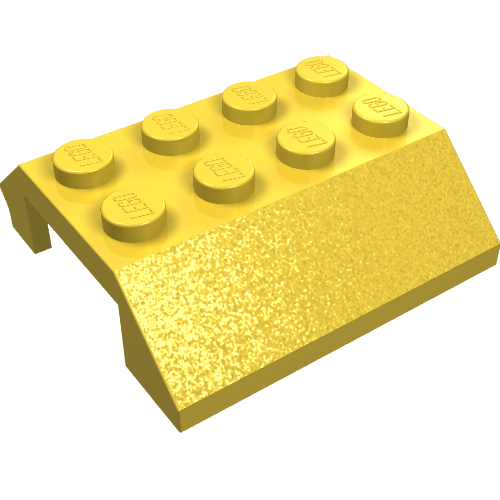 Lego Slope 45° 4 x 4 Double with Hinge / Yellow