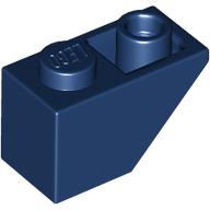 Lego Brick Sloped Inverted 45° 2 x 1 / Dark Blue