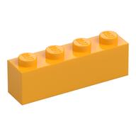 Lego Brick 1 x 4 / Bright Light Orange