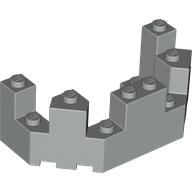Lego Castle Turret Top 4 x 8 x 2 1/3 / Light Gray