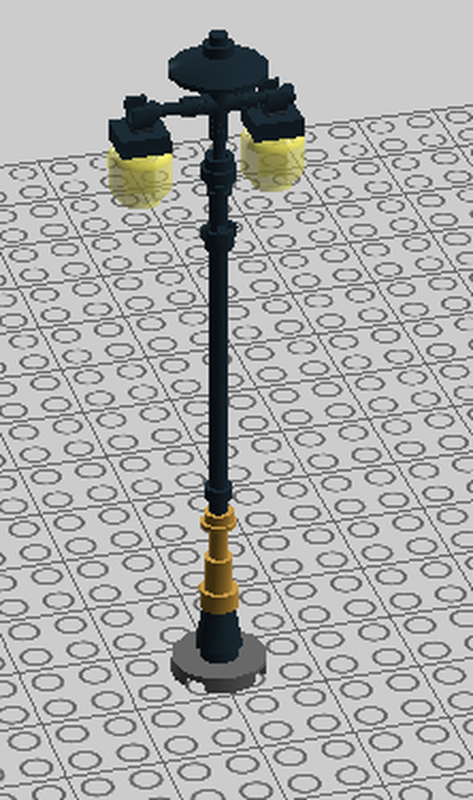 Lego Old Town Twin Lamp