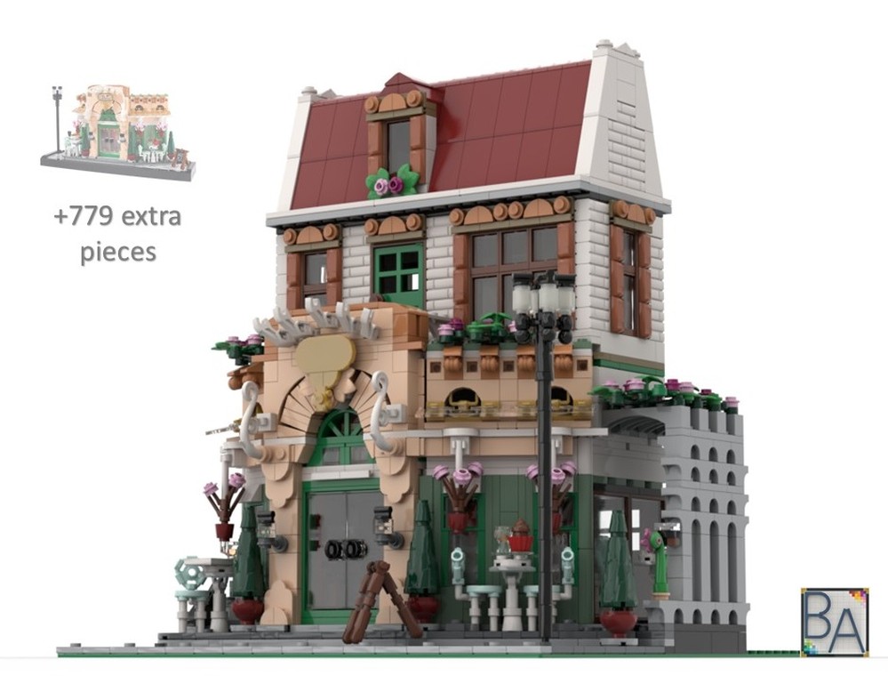 Lego Cafe Fleur - Modification of Set 10362