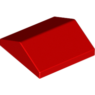 Lego Brick Sloped 33° 2 x 2 Double / Red