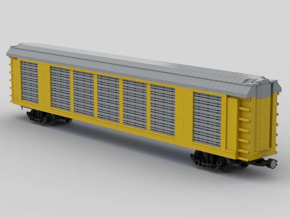 Lego Autorack Rail Car