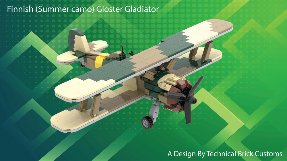 Lego Finnish (Summer Camo) Gloster Gladiator
